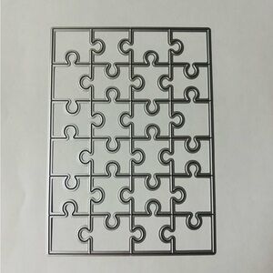 Large Puzzle Die Cut for Card Making, Scrapbooking, crafts, picture puzzles